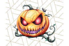 Spooky Jack O Lantern PNG Clipart, Scary Halloween Pumpkins Product Image 3