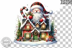 Christmas Santa Sublimation - Clipart PNG Design Product Image 1