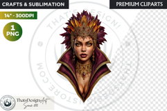 Fantasy Ruler Clipart PNG, Fantasy King &amp; Queen Portrait Product Image 1