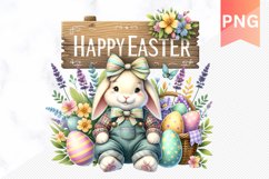 Easter Bunny Sublimation Clipart Bundle Product Image 9