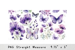 Flower Can Glass Wrap 16 Oz Libbey Can Sublimation Product Image 2