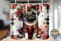 Dog Tumbler Sublimation - 20 Oz Skinny Tumbler Product Image 1