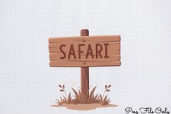 Watercolor Safari Adventure Clipart PNG Product Image 1