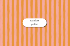 Peach and Orange Striped Seamless Pattern Design Product Image 1