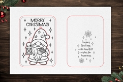 Christmas Gnome Card Ornament SVG | Laser Cut | Glowforge Product Image 2