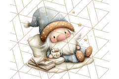 Watercolor Winter Gnome Clipart, Cute Gnome Christmas PNG Product Image 3