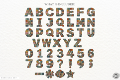 Patchwork Back To School Alphabet Clipart Product Image 4