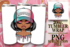 SWEET ADVENTURES 20oz TUMBLER WRAP, Black Woman Product Image 1