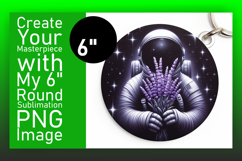 Cute Keychain Round Design Template , Astronaut Product Image 1