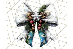 Bright Shiny Christmas Bows PNG Clipart, Winter Holiday Png Product Image 3