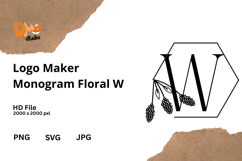 Logo Maker Monogram Floral Product Image 1