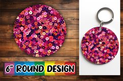 Glitter Sparkle Pattern Round Design Art Product Image 1