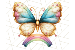 Jewel Toned Butterfly PNG Clipart, Vibrant Butterflies Product Image 3