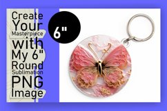 Car Coaster Elegance: Glittery 3D Butterflies Product Image 1