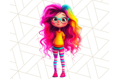 Teen Girl Clipart PNG, Fun Character Illustration Product Image 3