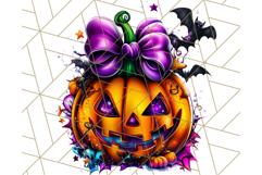 Pumpkin Party Halloween Clipart PNG, Cute Spooky Elements Product Image 3