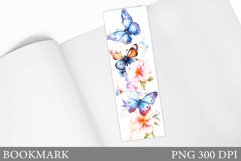 Butterfly Bookmark Sublimation. Butterflies Bookmark Design Product Image 1