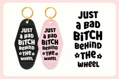 Funny Driving Motel Keychain SVG | Behind The Wheel Product Image 3