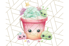 Alien Vacation Clipart PNG, Cute Summer Galaxy Art Clip Art Product Image 3