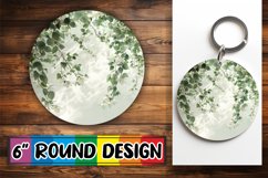 Blossoming Floral Circle Keychains Product Image 1