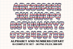Father’s Day Alphabet clipart, father’s day letters doodle Product Image 2