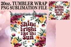 Uplifting spirits 20oz tumbler wrap, Flower Quote Product Image 1