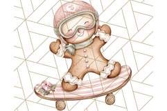 Gingerbread People Clipart, Cute Cookie PNG Illustrations Product Image 3