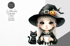 Halloween clipart, Witch clipart, Autumn clipart Product Image 1