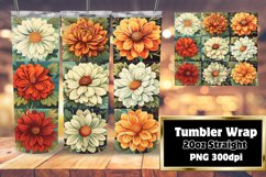 Summer Bloom Sublimation Tumbler Wraps - 20oz Product Image 1