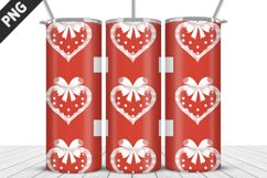 Red Plaid Tumbler Design | Valentine&#039;s Day Tumbler Wrap Product Image 4