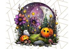 Enchanted Graveyard Halloween PNG Clipart Product Image 3