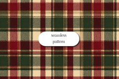 Classic Red and Brown Tartan Seamless Plaid Fabric Pattern Product Image 1