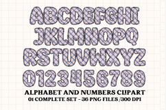 Father’s Day Alphabet clipart, father’s day letters doodle Product Image 2