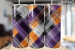 Halloween Plaid Pattern Tumbler Wrap - High Quality 300 Dpi Product Image 1