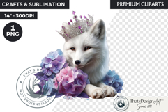 Royal Hydrangea Guardians Fantasy Warrior and Floral Graphic Product Image 1
