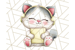 Cute Back to School Animals PNG Clipart with Books &amp; Bags Product Image 3