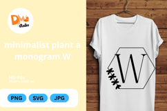 Minimalist Plant Monogram Product Image 1