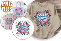 Joyful Tote Bag Designs PNG, Valentines Product Image 1