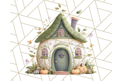 Whimsical Cottagecore Cottage PNG Clipart, Fairy House Png Product Image 3