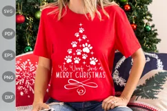We Woof You a Merry Christmas SVG Design / Christmas Tree Product Image 1