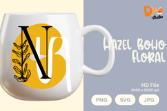 Hazel Boho Floral Monogram Product Image 1