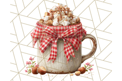 Christmas Coffee Mugs Clipart PNG Festive Cups Product Image 3