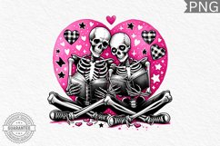 Valentine&#039;s Day Skeleton PNG - Valentine Clipart Sublimation Product Image 1