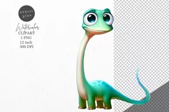 Dinosaur clipart, Dino clipart, Kids sublimation Product Image 1
