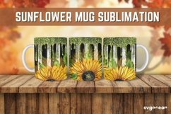 Sunflower Mug Sublimation | PNG Bundle | Mug Wrap Product Image 5