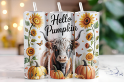 Hello Pumpkin Tumbler Wrap | Sublimation | Tumblers Product Image 1