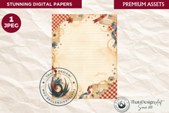Patriotic Vintage 4th of July Junk Journal digital paper Product Image 1