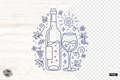 Doodle Summer Wine Clipart Product Image 1