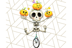 Quirky Skeleton Clipart PNG, Funny Halloween Bones Art Product Image 3