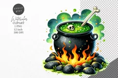 Halloween clipart, Cauldron clipart, Kids Halloween Product Image 1
